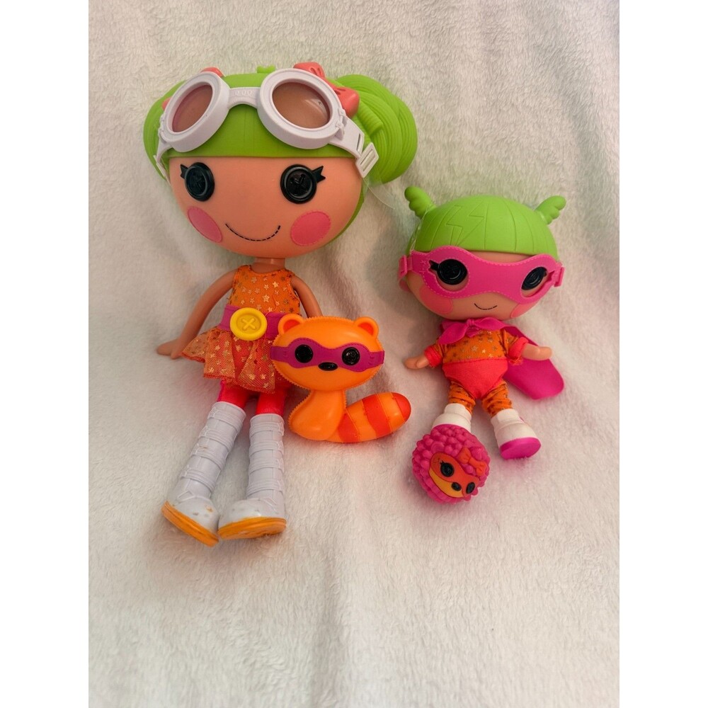 Lalaloopsy Tiny Might And Dyna Might Dolls Complete PETS